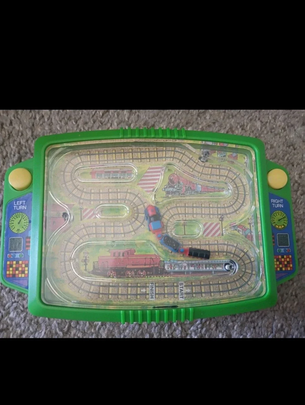 Vintage 1991 Soma Toys Vibrating Train Railroad Express Game-Works Great